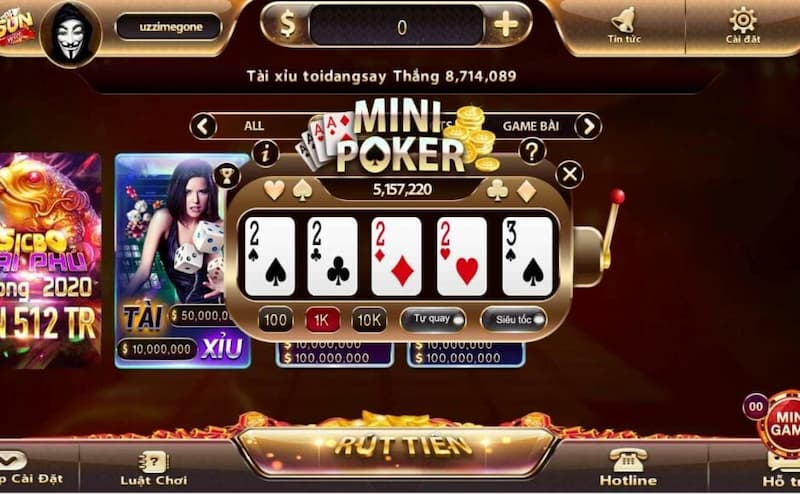 mini poker 3 1 1