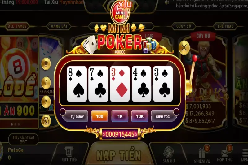 Đôi nét về tựa game mini poker tại go88